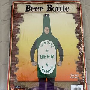 Beer Bottle Adult Costume - one size fits most